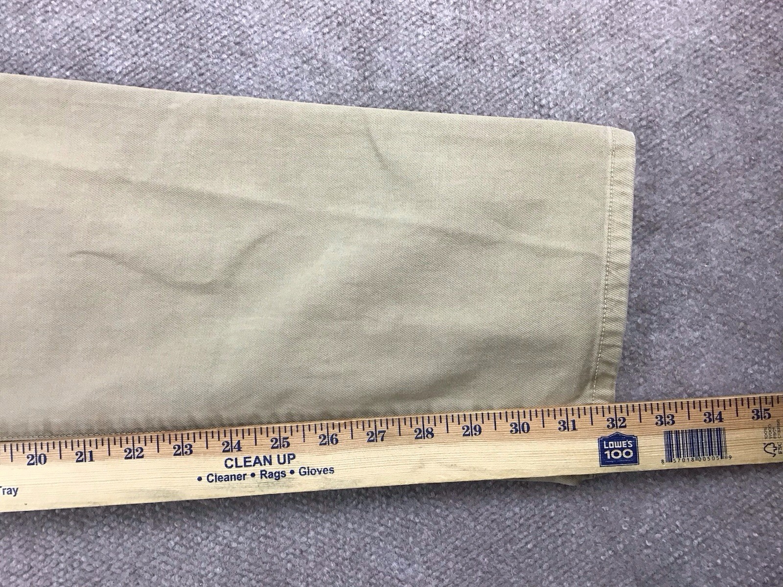 Ledbury The Franklin Washed Twill Pants Chino Men Sz 40×32 Sand 5-Pocket Stretch