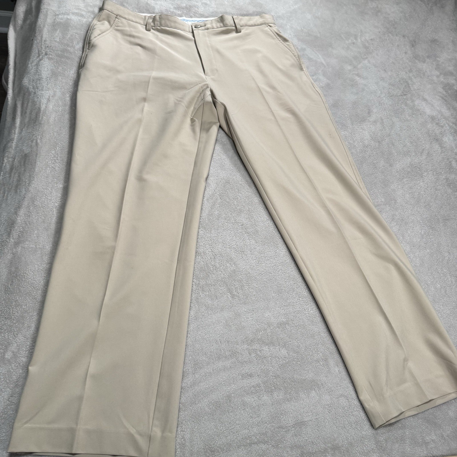 Foot Joy Golf Pant Mens 40X32 Tan Khaki Casual Performance Stretch Straight Leg