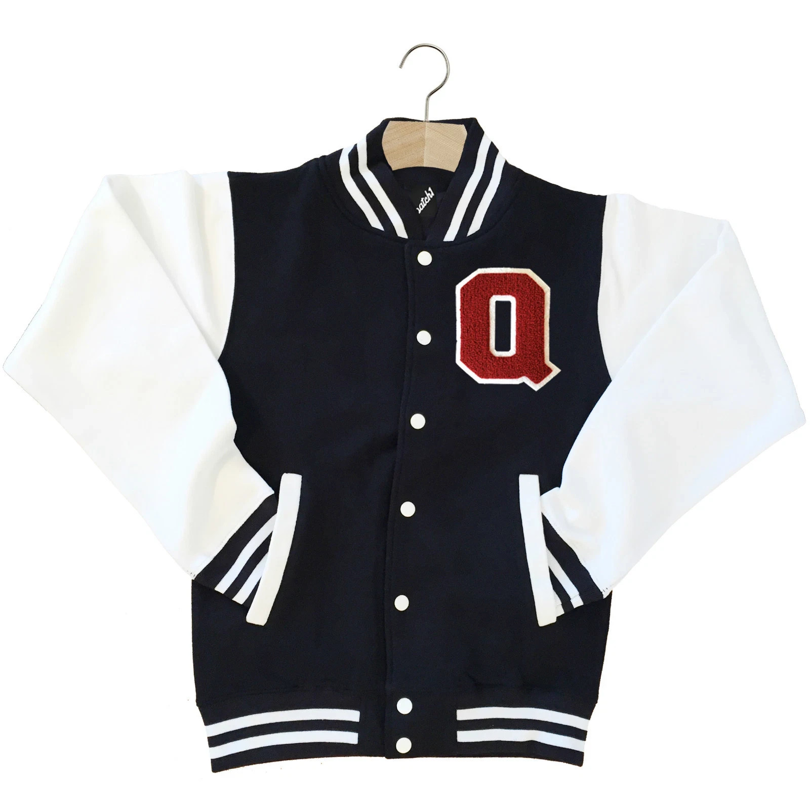 CLASSIC VARSITY BASEBALL JACKET UNISEX PERSONALIZED GENUINE US D COLLEGE LETTER