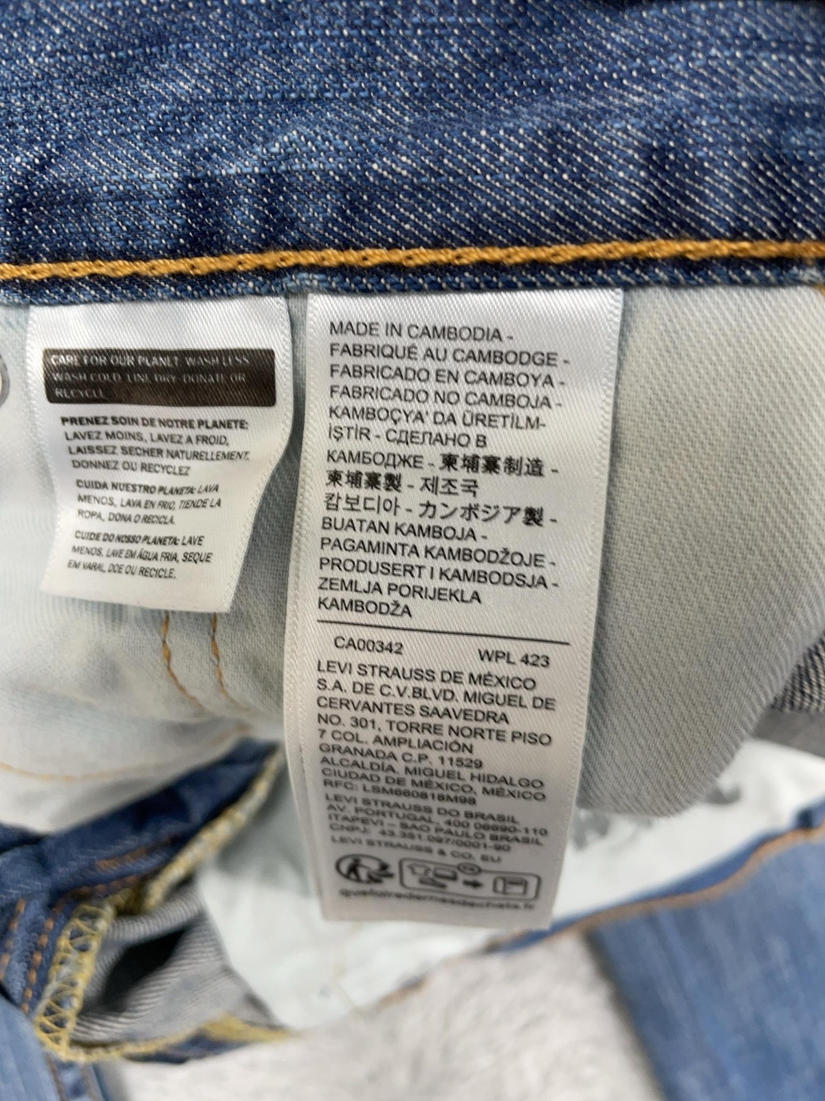 Levis 527 Jeans Mens 32×34* Blue Slim Bootcut 100% Cotton Denim Med Wash