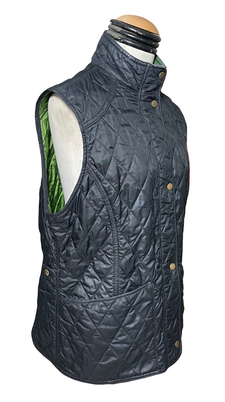 Ladies Barbour Summer Liddesdale Classic Quilt Waistcoat / Gilet Jacket Size 12