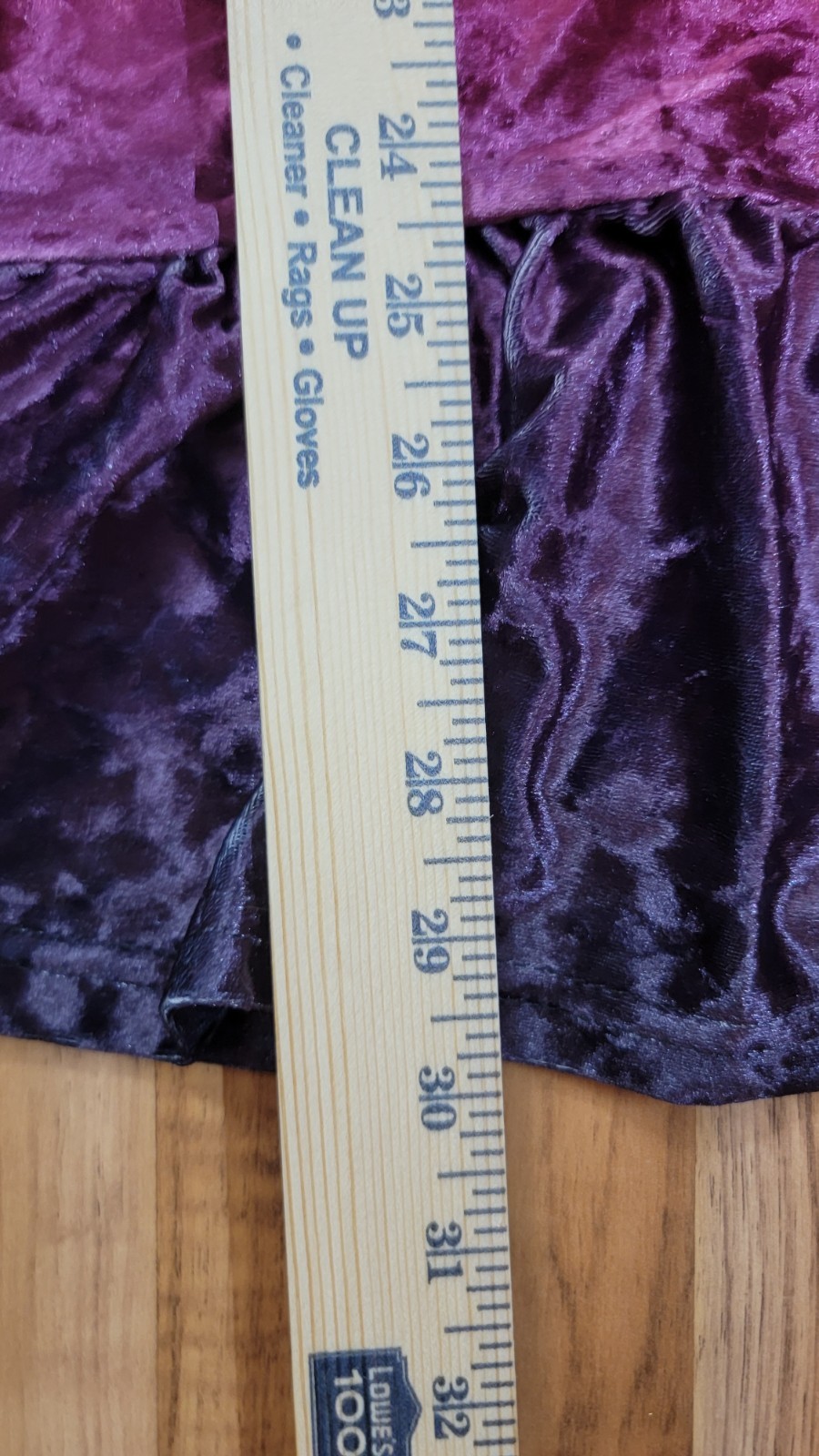 Lily By Firmiana Womens Velvet Orange Purple Tunic Top Crushed 2XL Long Sleeve