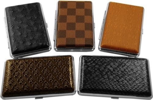 ONE Leather Metal Cigarette Case 100’s / Cards & money holder (color & design)