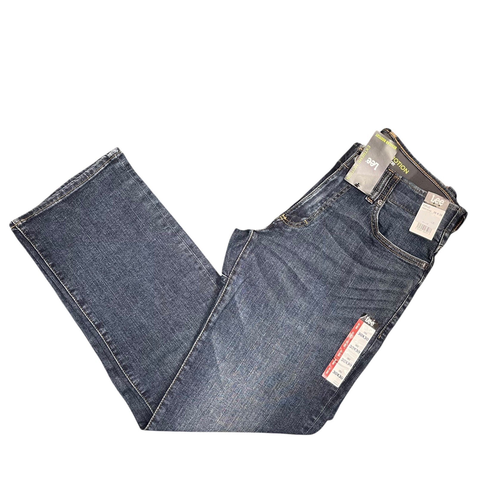 NWT Lee Men’s Extreme Motion Regular Bootcut Jeans Stretch Denim Flex Waistband