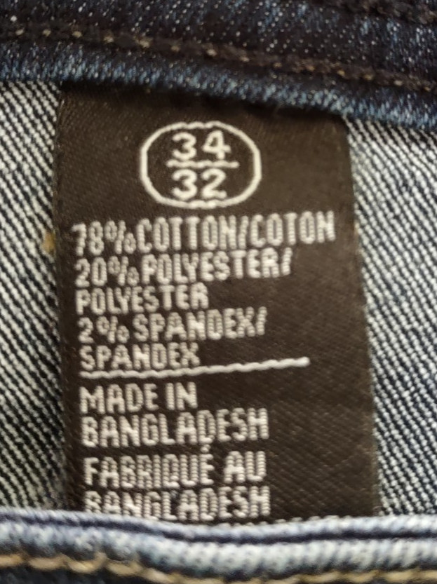 Buffalo David Bitton Men’s Jeans 34×32 Indigo Max X Skinny Stretch Crinkled