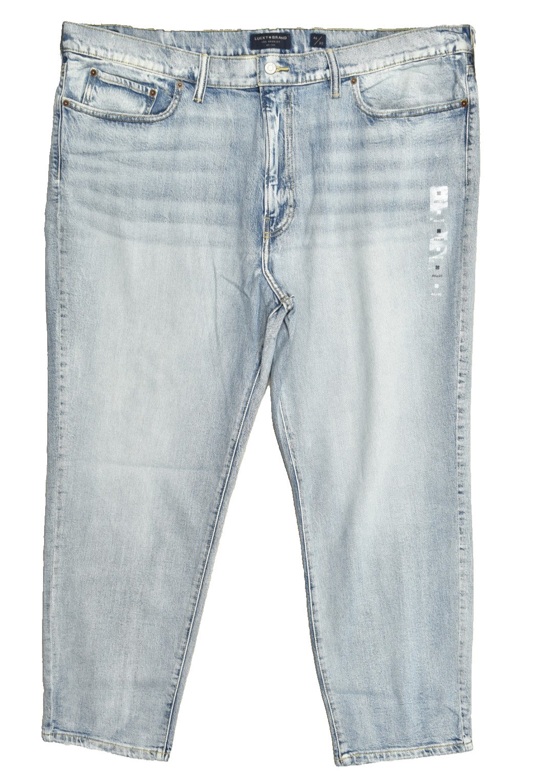 LUCKY BRAND MEN’S ATHLETIC TAPERED DENIM JEANS BLUE 46X30 2-WAY STRETCH NEW