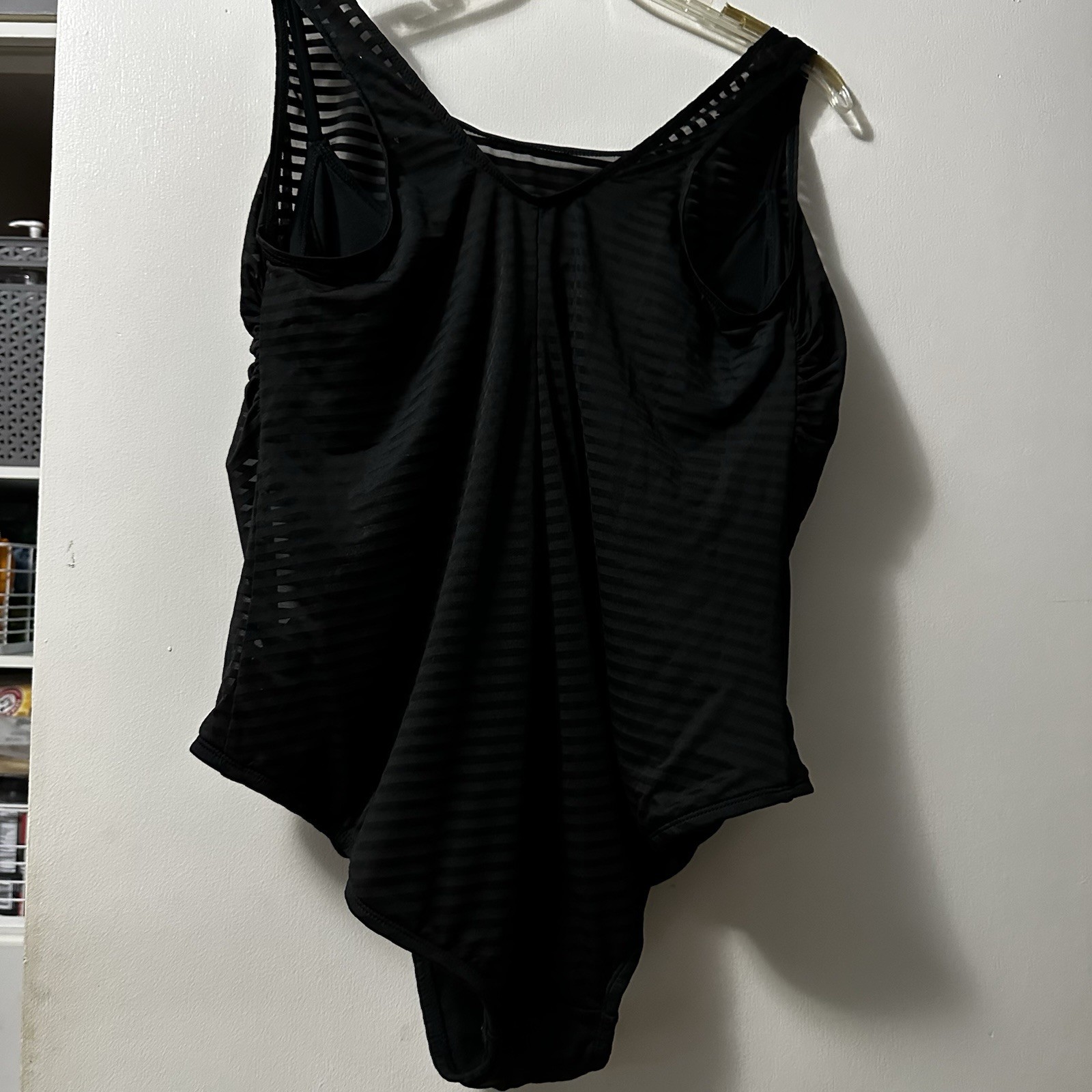 NEW Catalina Women’s One Piece Black Swimsuit Size 3X