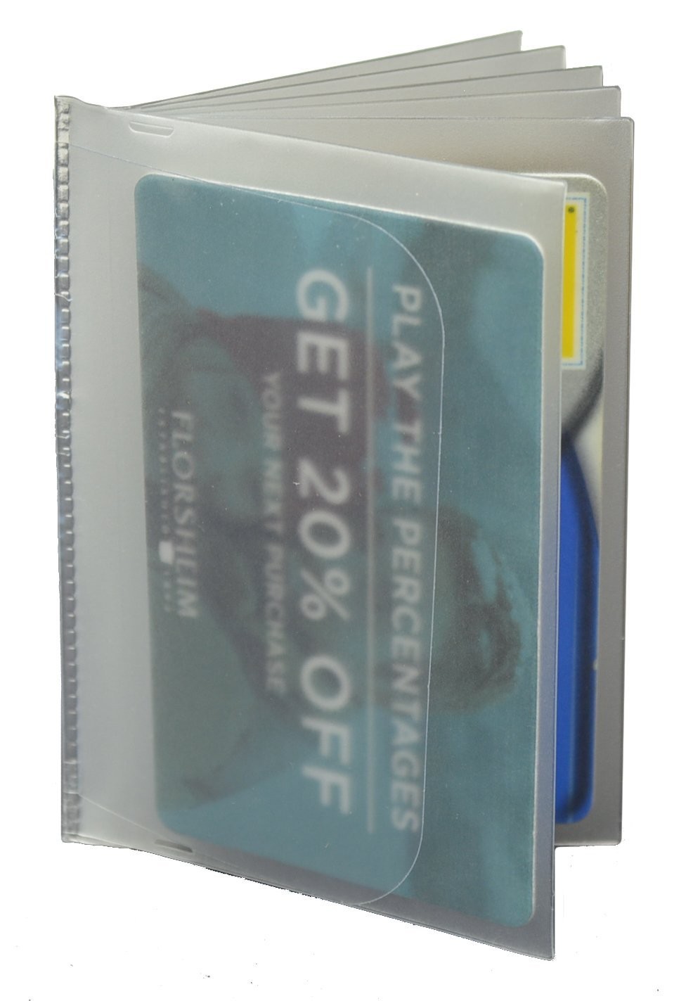 Marshal wallet Clear Plastic Vinyl Bookfold Wallet Picture Card Insert – 6…