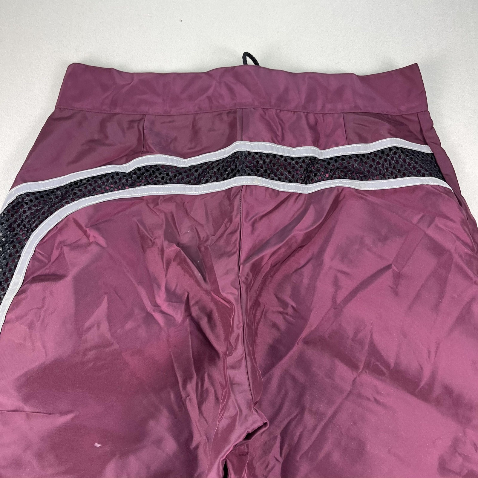Vintage Tom Of Finland Pants Mens 33 Maroon Lace Up Stripe Rave Grunge Gay 90s