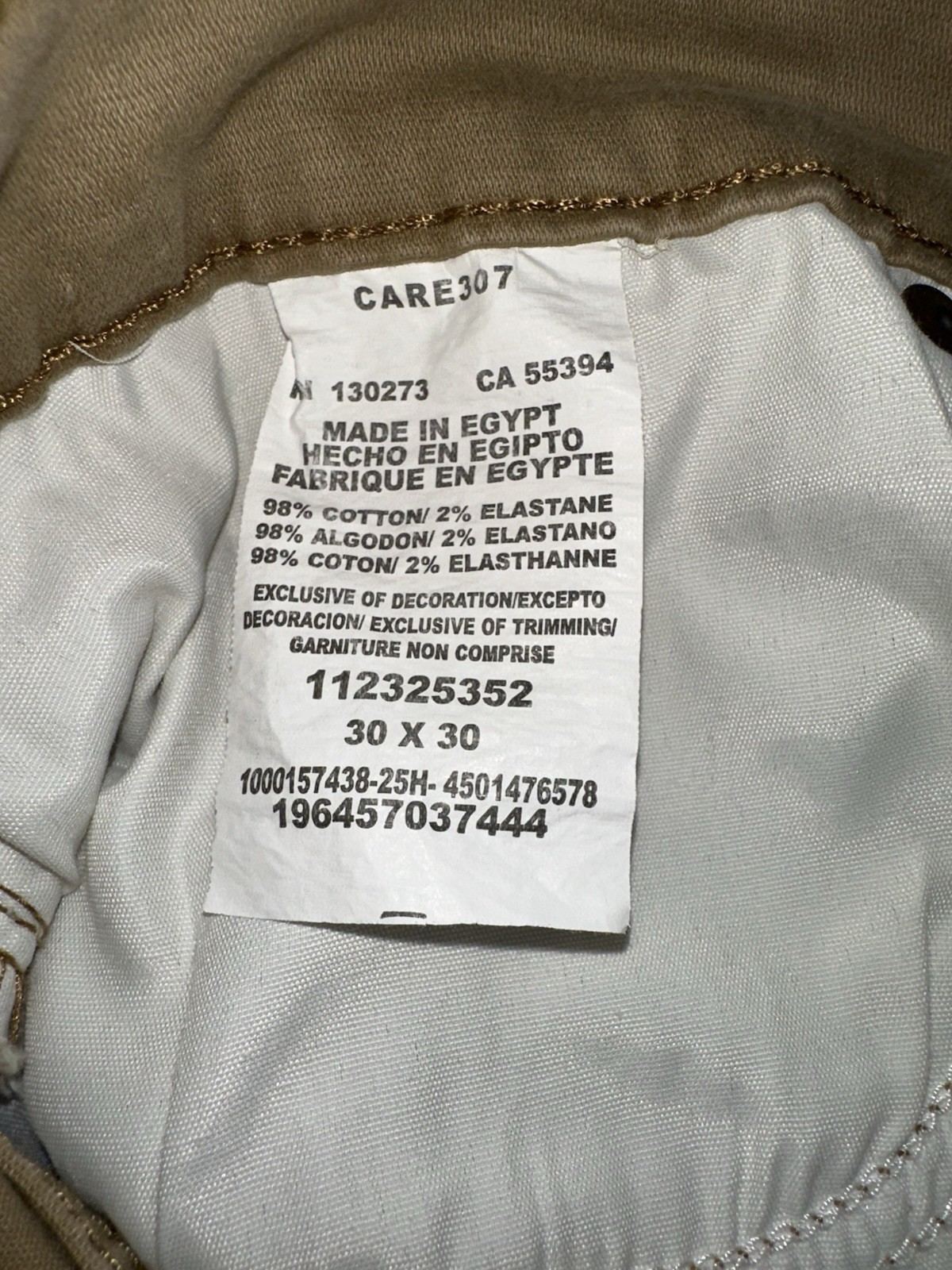 Wrangler Premium Quality Slim Straight Tan Jeans 30×30