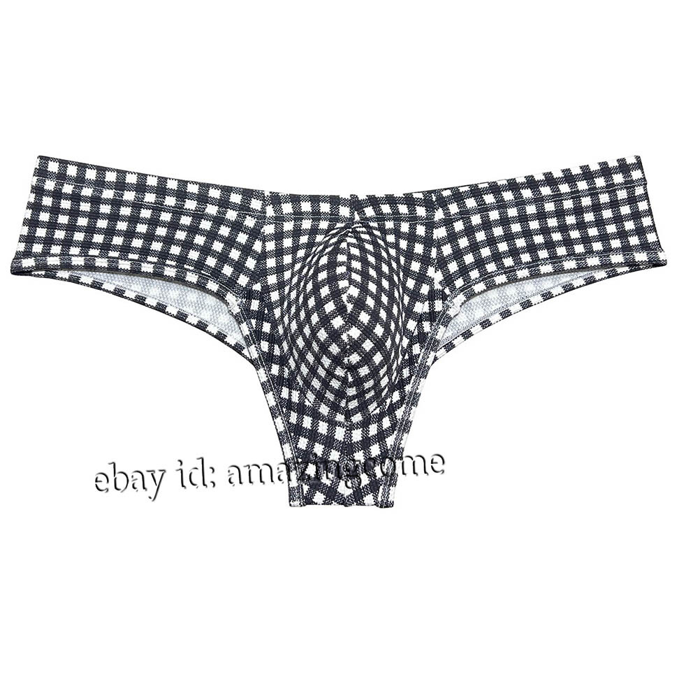 Men’s Bubble Knitted Fabric Underwear Enhance Bulge Pouch Bikini Boxer Briefs