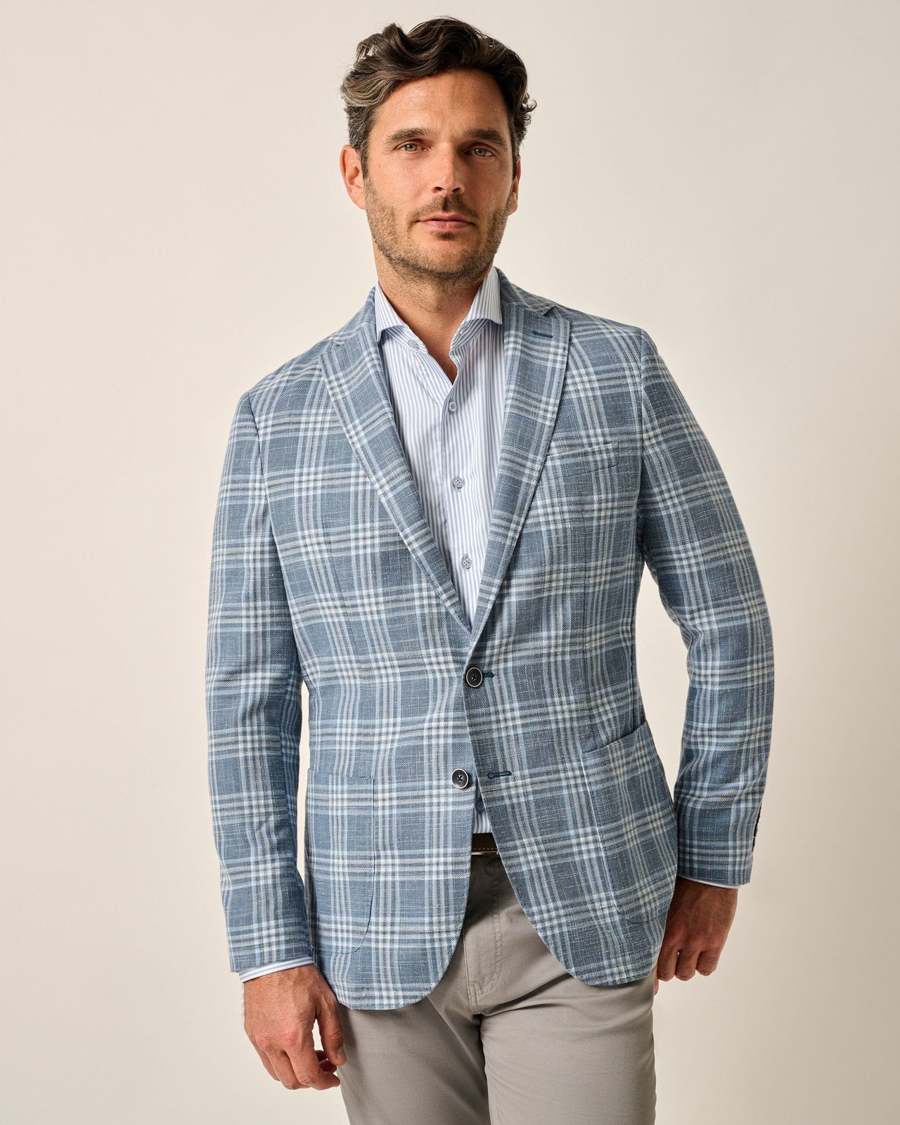 Bergman Top Shelf Wool Cotton Sport Coat johnnie-O Mens Size 40 (7847577)
