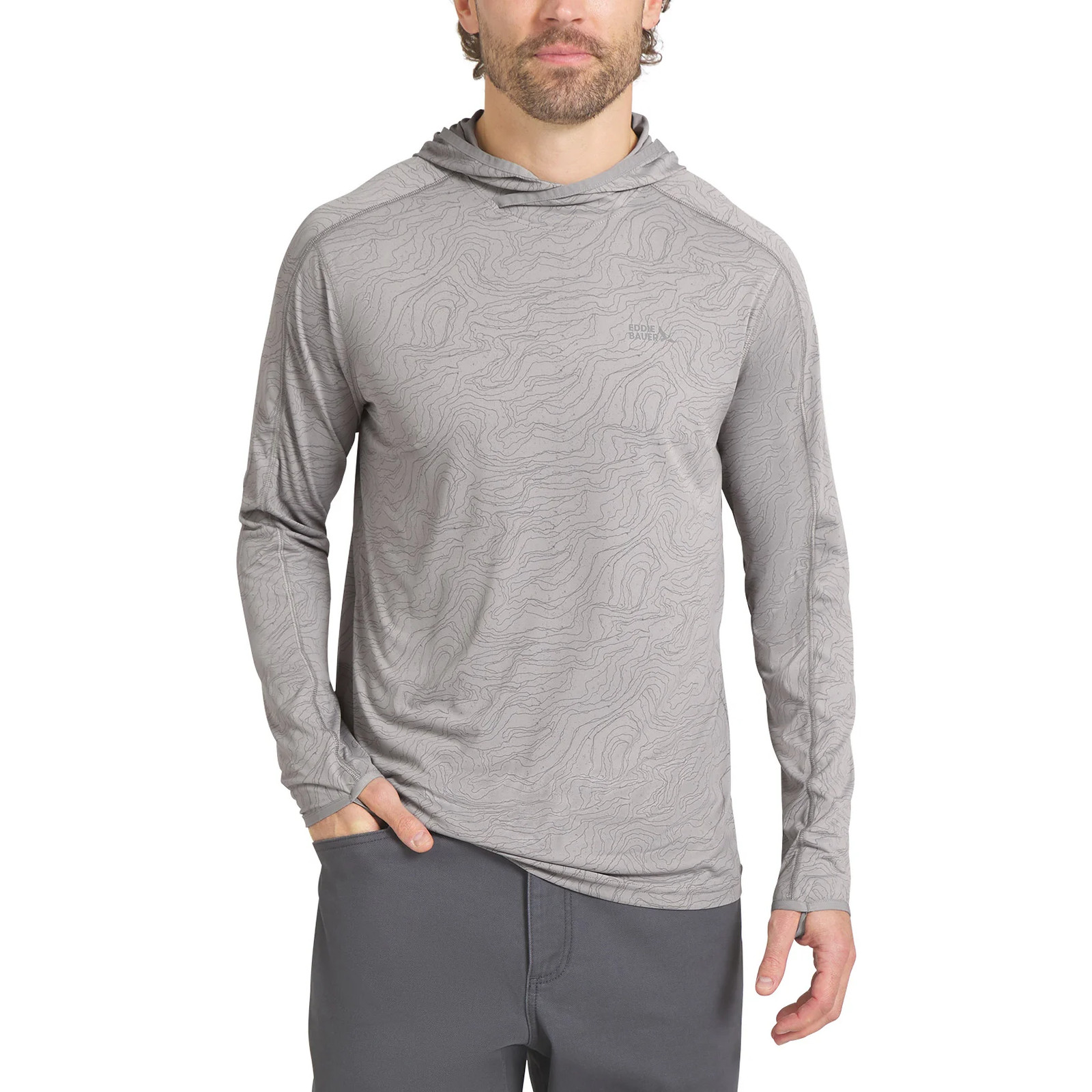 Eddie Bauer Men’s Performance Hoodie Regular Fit Moisture Wicking UPF 50