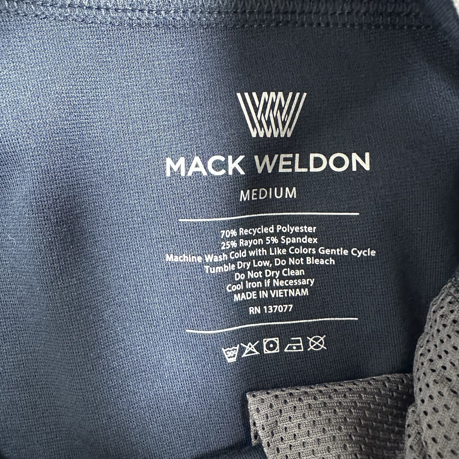 Mack Weldon Joggers Pants Mens Medium Blue Performance Stretch Daily Wear