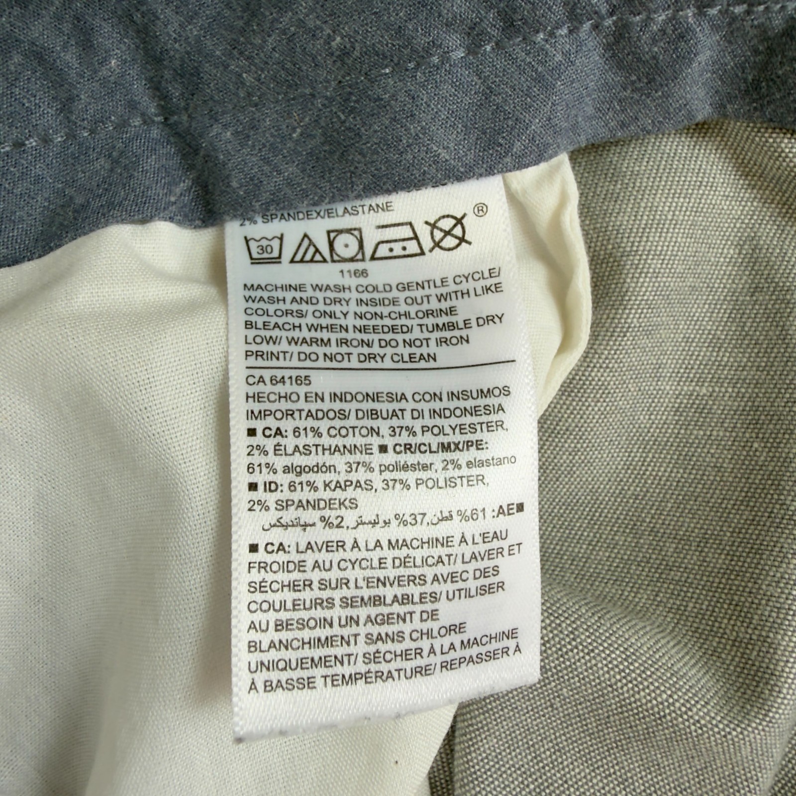 Old Navy Ultimate Straight Gray Pants Mens 38×30 High Rise Zipper fly