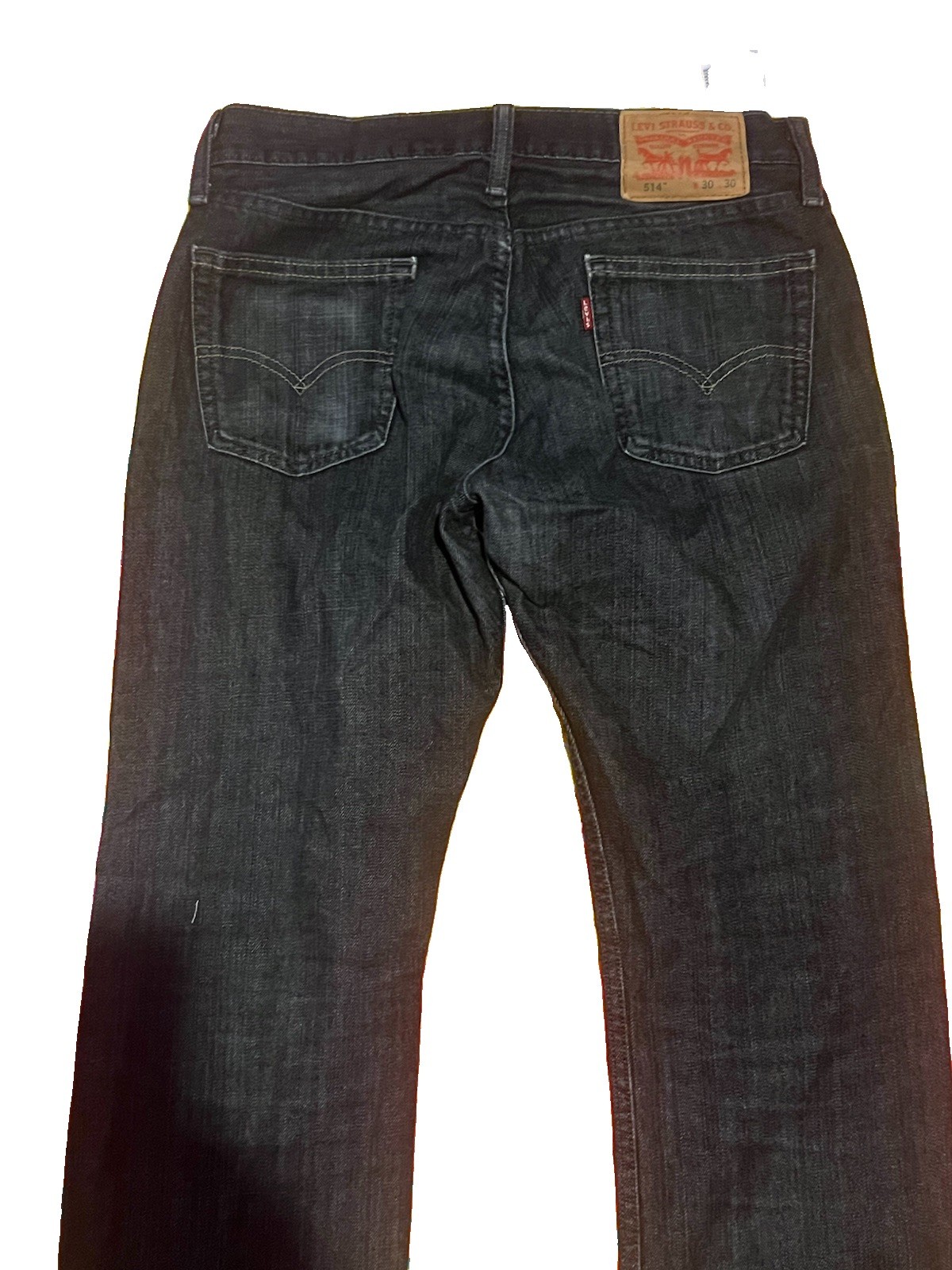 Levi’s 514 30×30 Men’s Black Denim Jeans 5-Pocket Zip