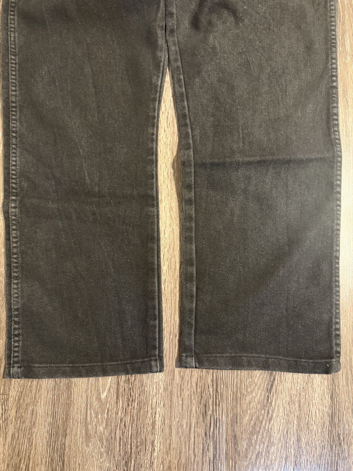 Wrangler Regular Fit Black Jeans Mens 36×29 85900BK Cotton Blend Denim