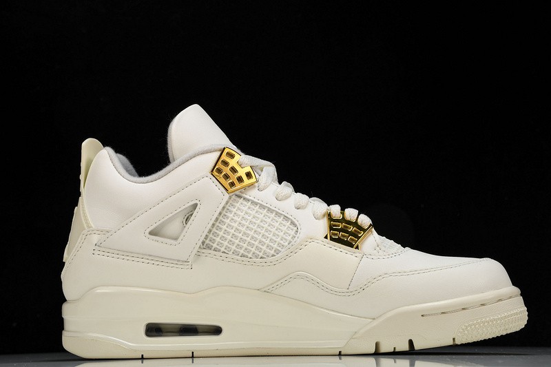 AQ9129-170 Nike Air Jordan 4 Retro Metallic Gold Size 4-13