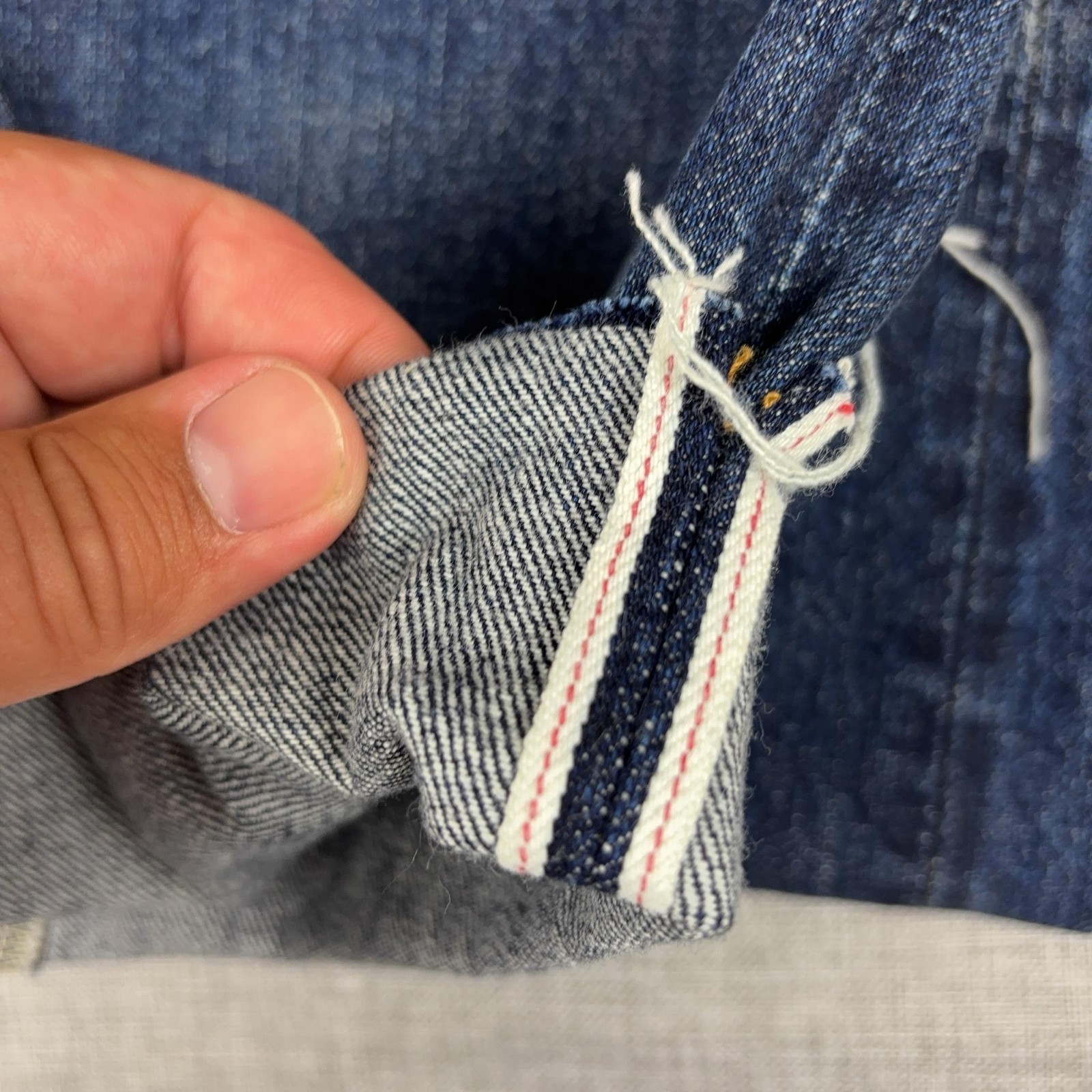 Levi’s 505xx Big E Selvedge Redline Jeans 31×25 Cropped Premium Denim Turkey