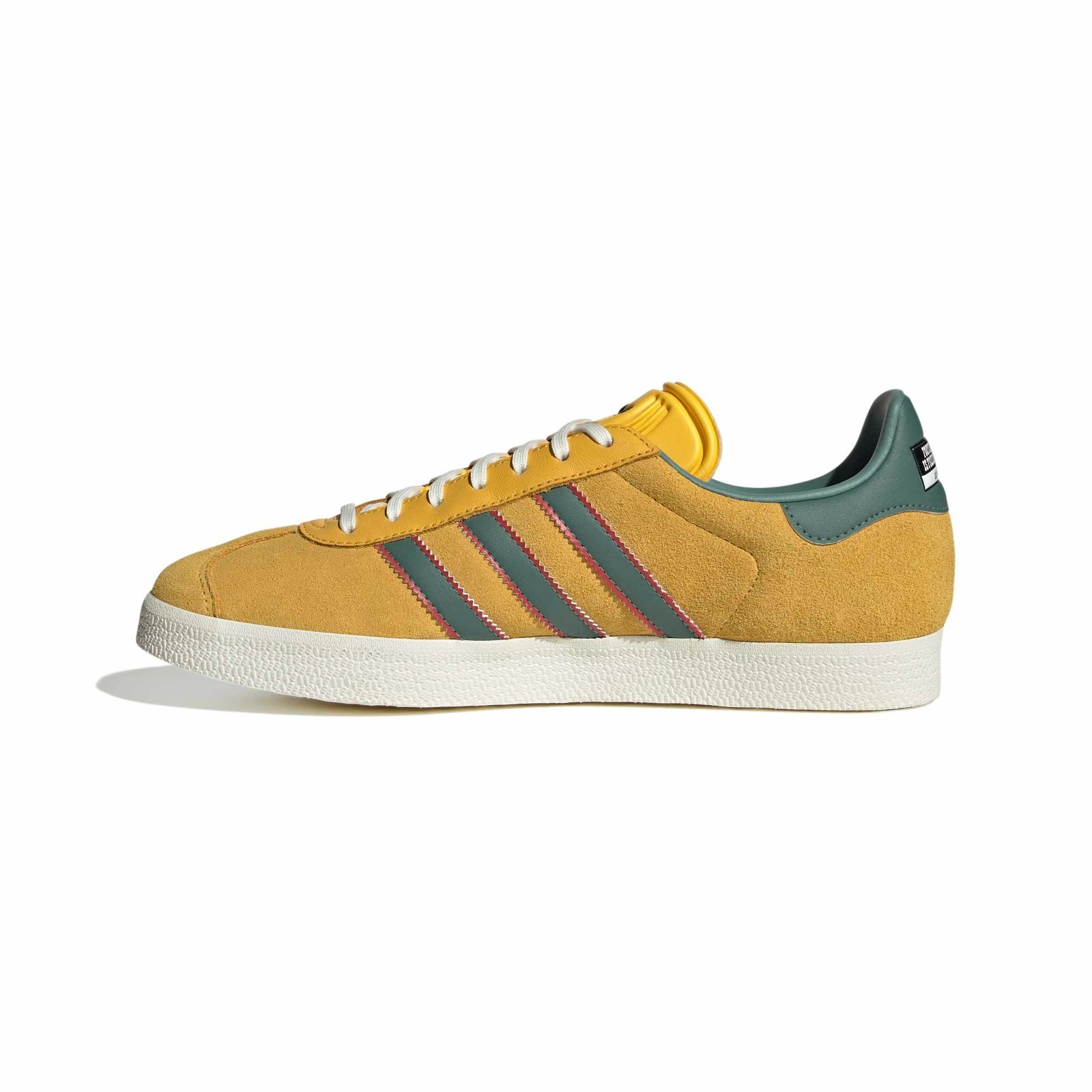 Adidas Men’s Gazelle Jamaica x Bob Marley Shoes Bold Gold/None/Pure Ruby KJ3532