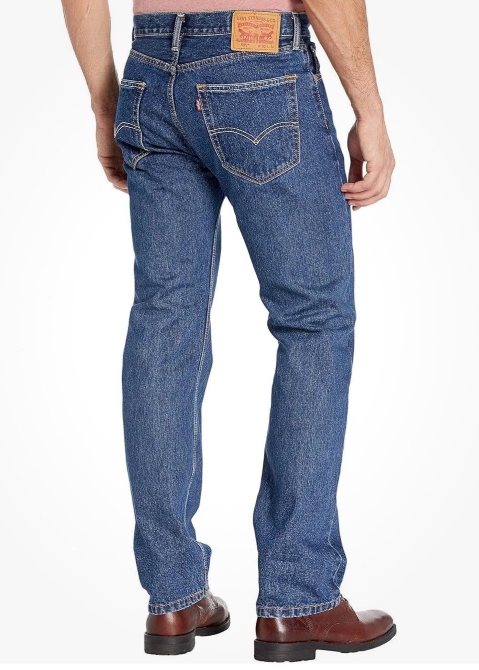 Levi’s 505 Men’s Jeans Darkstone Wash Regular Fit Straight Leg W32 L30 NWT