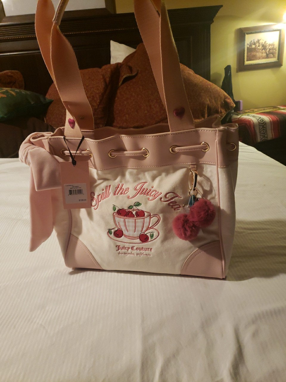 Juicy Spill The Juicy Tea Party Bag Purse NWT