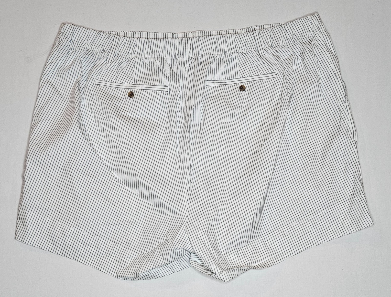 Old Navy Womens Plus Chino Shorts White Striped Stretch High-Rise Everyday 3X