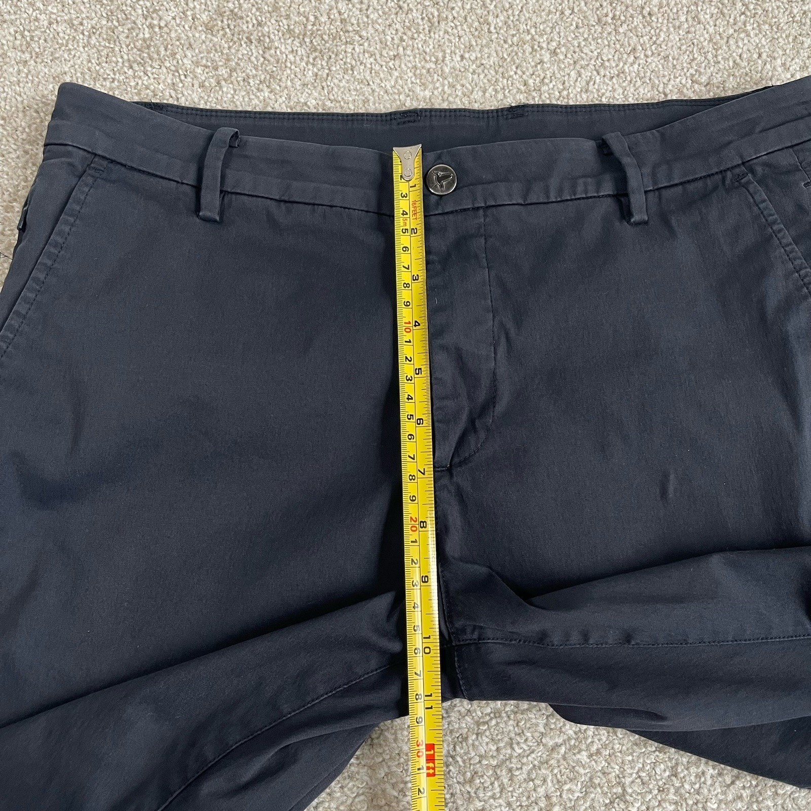 Birddogs Boom Men’s 34 X 34 Chino Pants Gray Stretch Lined Preppy Office Casual