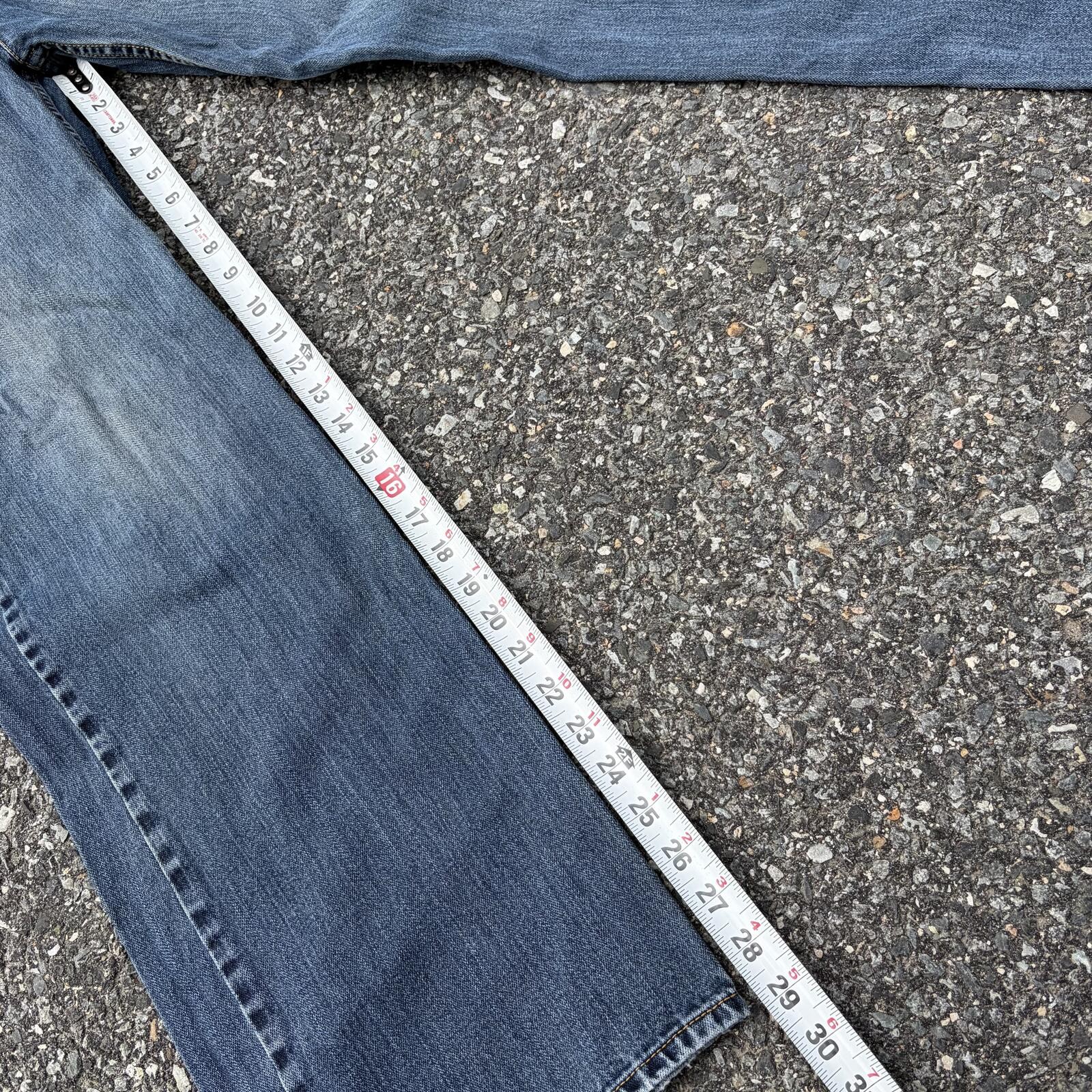 Perry Ellis Blue Denim Wide-Leg Jeans Size 32×30