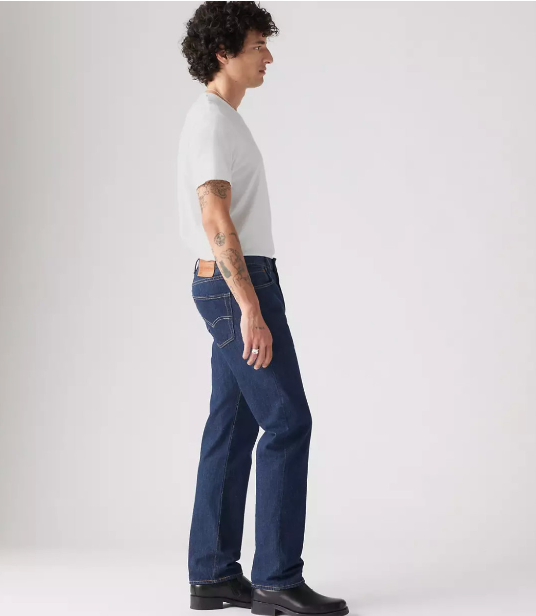 Levi’s Men’s 32×34 501 Premium Original Fit Jeans Onewash Dark Wash