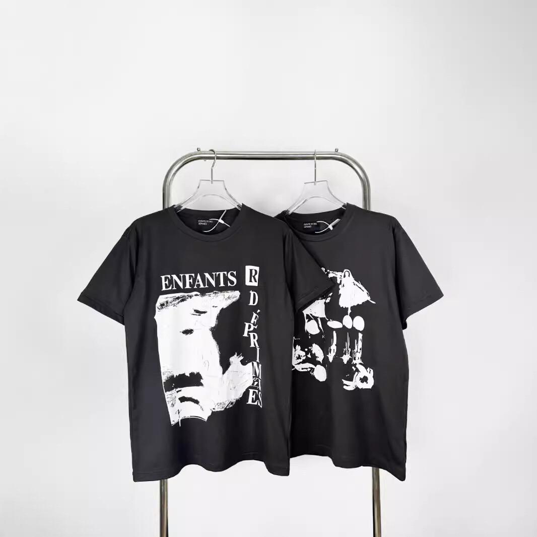 Melancholy Richie Rich ERD Sketch Graffiti Loose Casual Short Sleeve T-Shirt