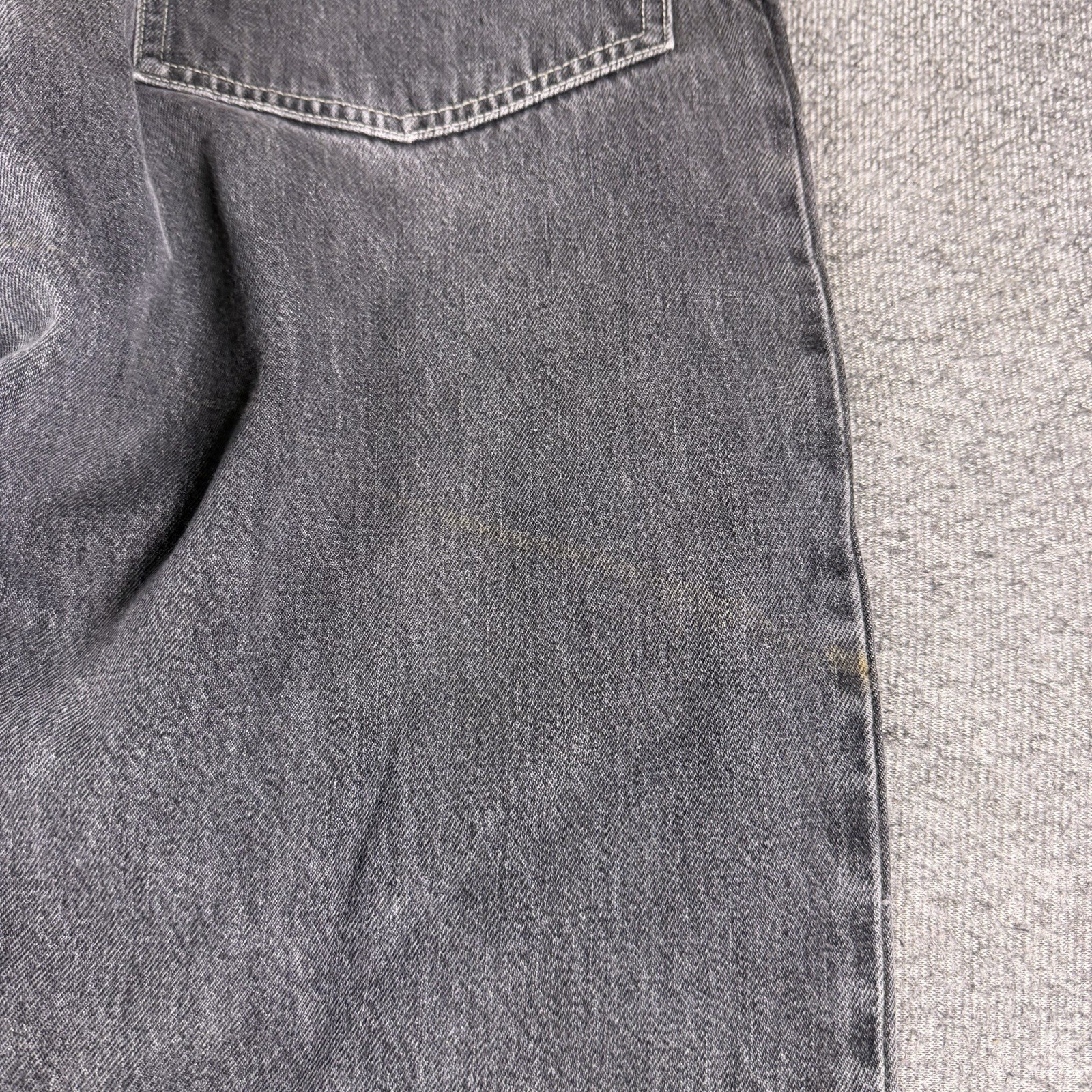 Vintage Levis Silvertab Baggy Jeans Mens 32×24 Black Faded Fits 31×33 Y2K