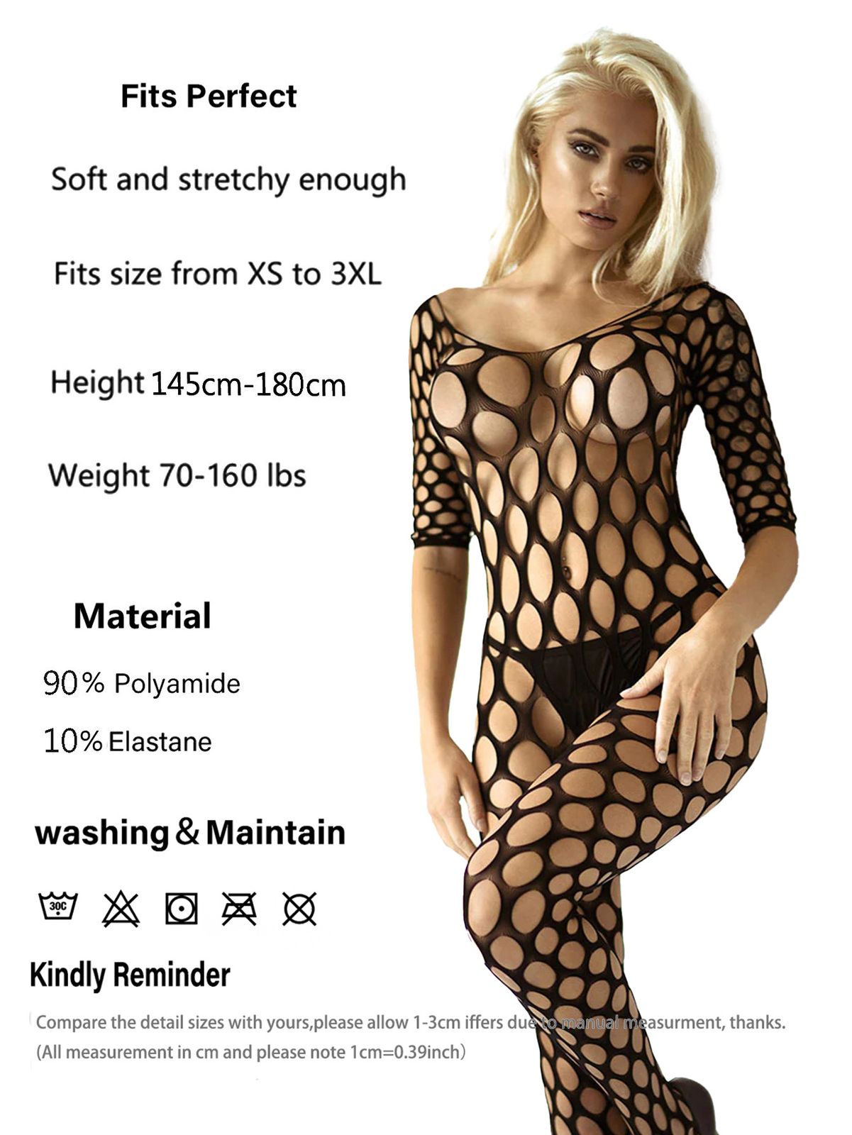 Sexy Women Lingerie Fishnet Body Stocking Underwear Babydoll Sleepwear Bodysuit