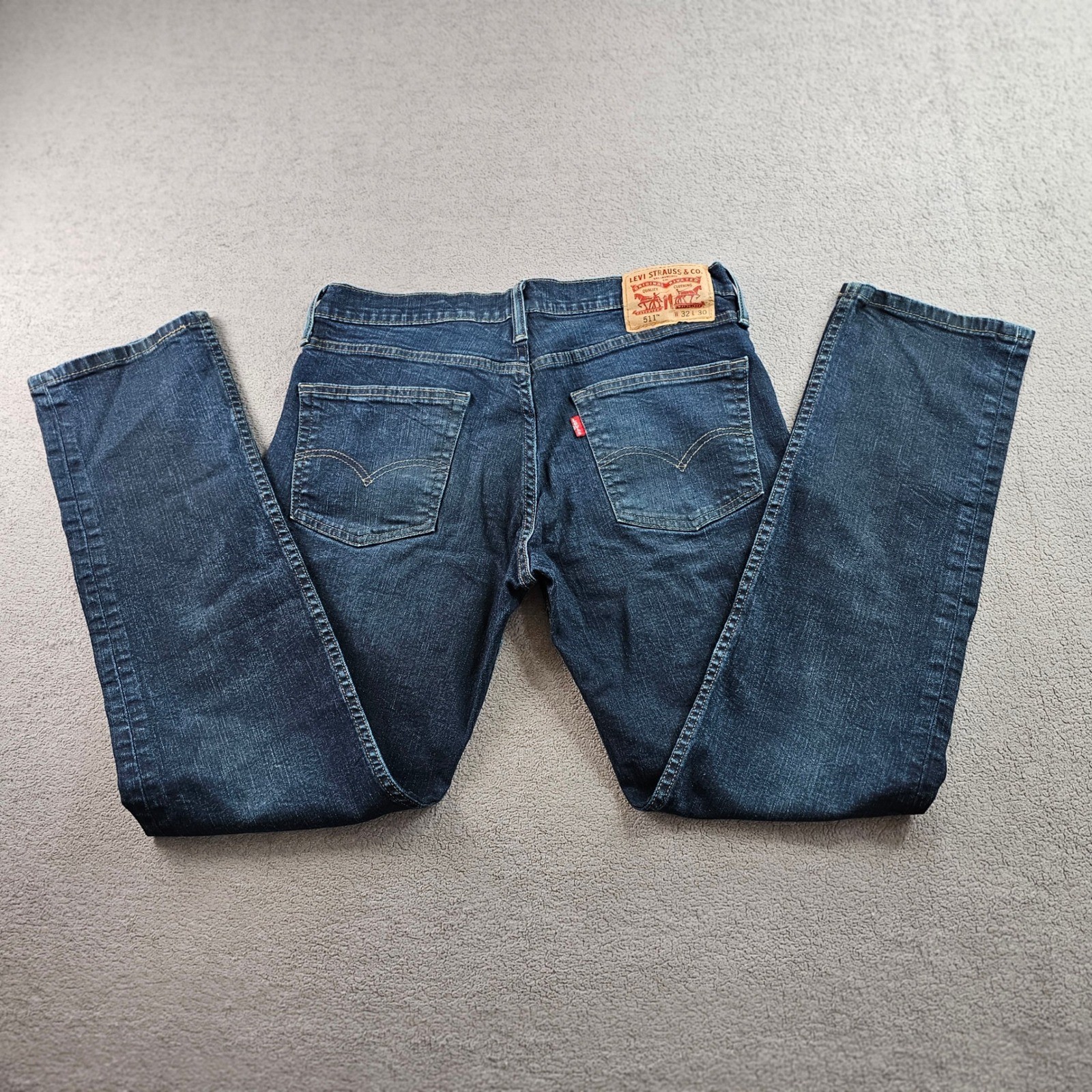 Levi’s 511 Jeans Men’s 32×30 Blue Denim Dark Wash Slim Stretch Skinny Streetwear