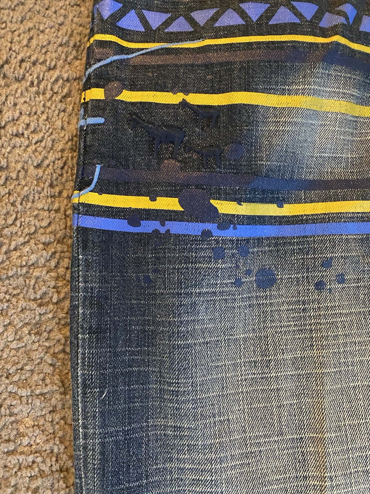 Vintage Y2K AKademics wide Legged Baggy Jeans Size 36 Grudge 90s Hip Hop Style