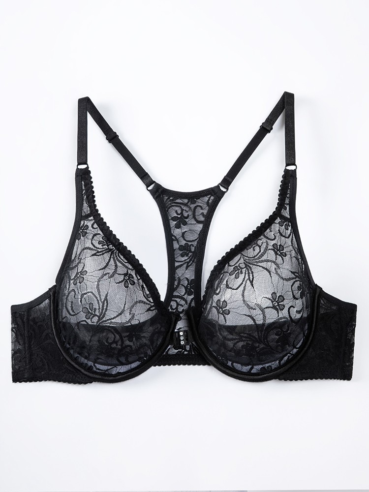 Mens Bra Front Closure Bras Transgender Bras Lace Brassiere Sissy Sexy Lingerie