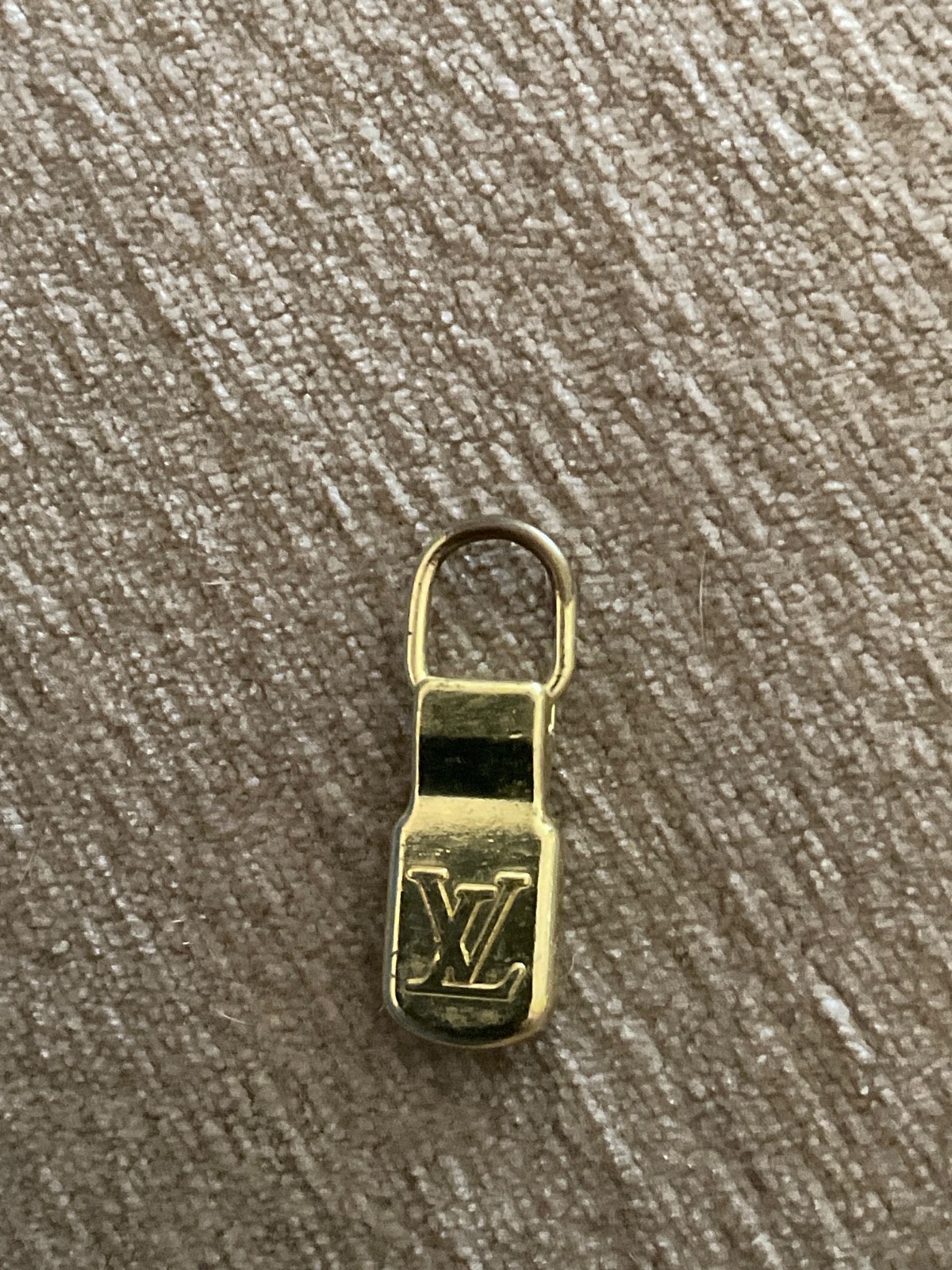 Louis Vuitton Metal Brass Zipper Pull Vintage Repair Reuse Replace Crafts