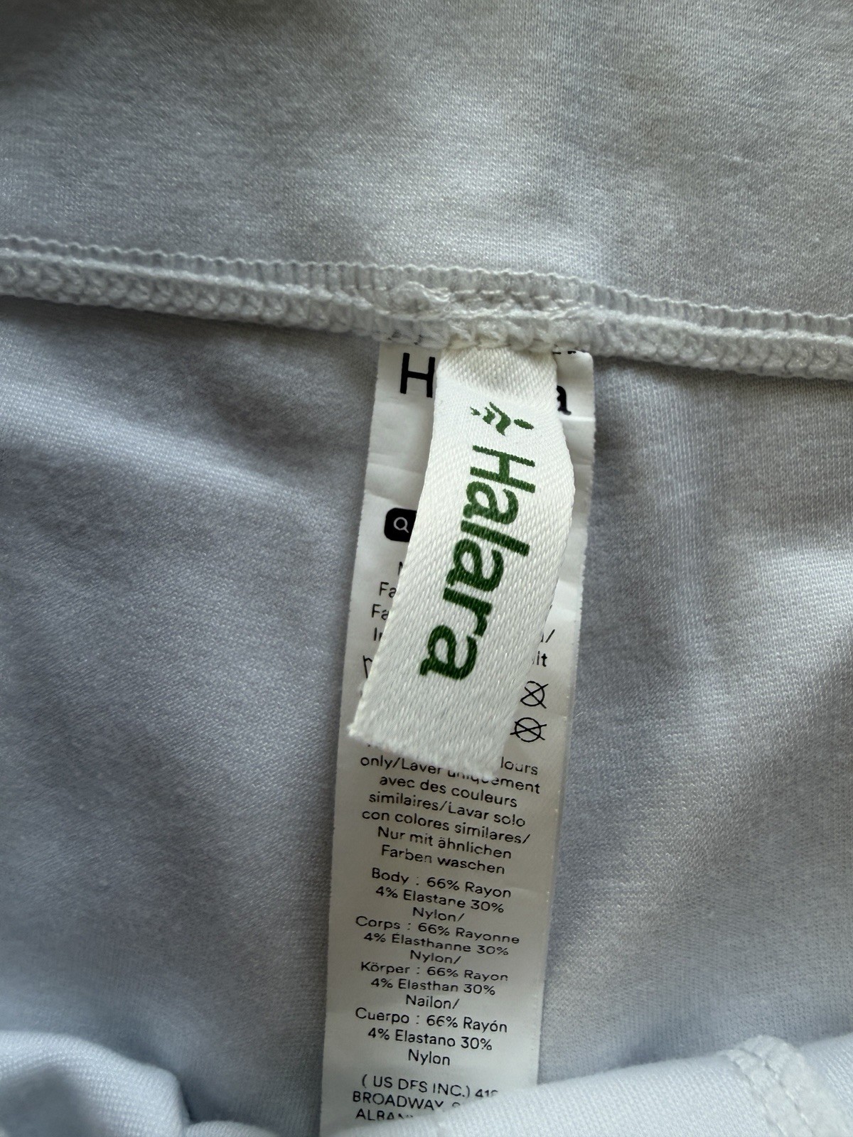 Halara White Flare Leggings Womens Small Pull On Yoga Pants Stretchy B236
