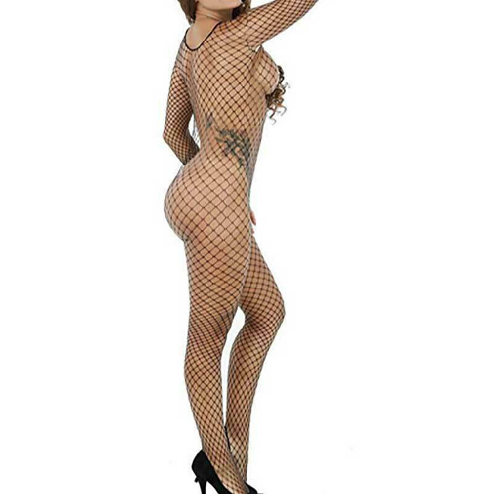 Fishnet Body Stockings Bodysuit Sleepwear Women’s Sexy Lingerie Black US 7016