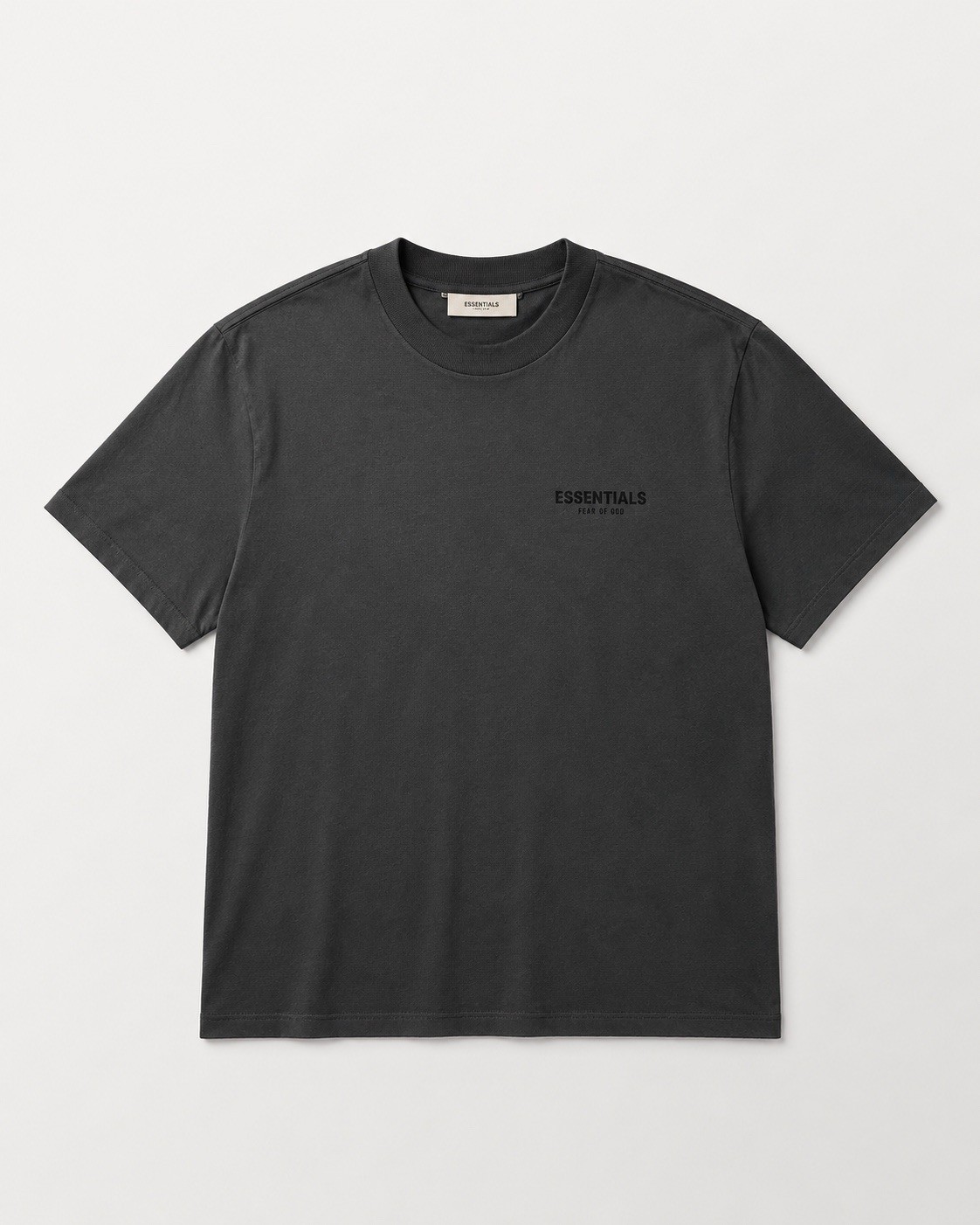 Essentials Black Crewneck Short Sleeve T-Shirt Men’s XL Solid Logo