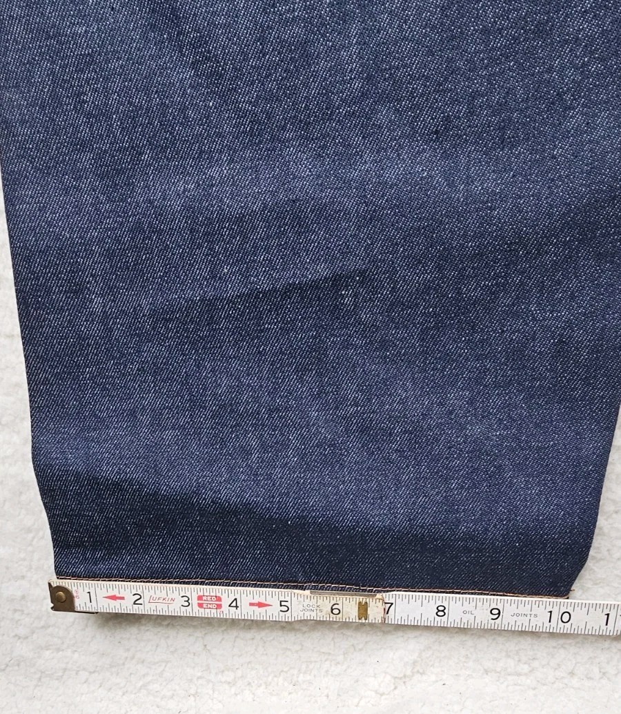 Levis 501 Original Straight Button Fly Denim Jeans Blue Mens 46×36 Shrink To Fit