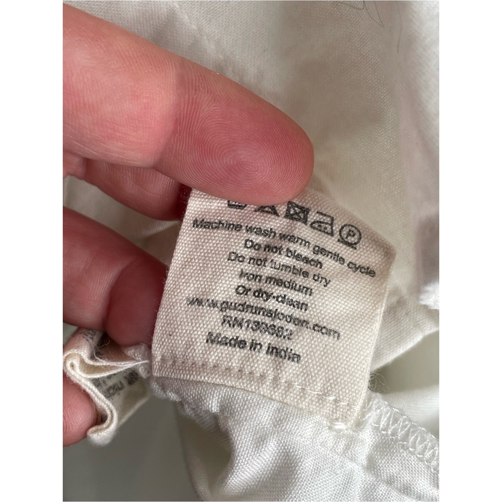 Gudrun Sjoden 10 Colours 100% Organic Cotton Button Down Tunic White Oversized S