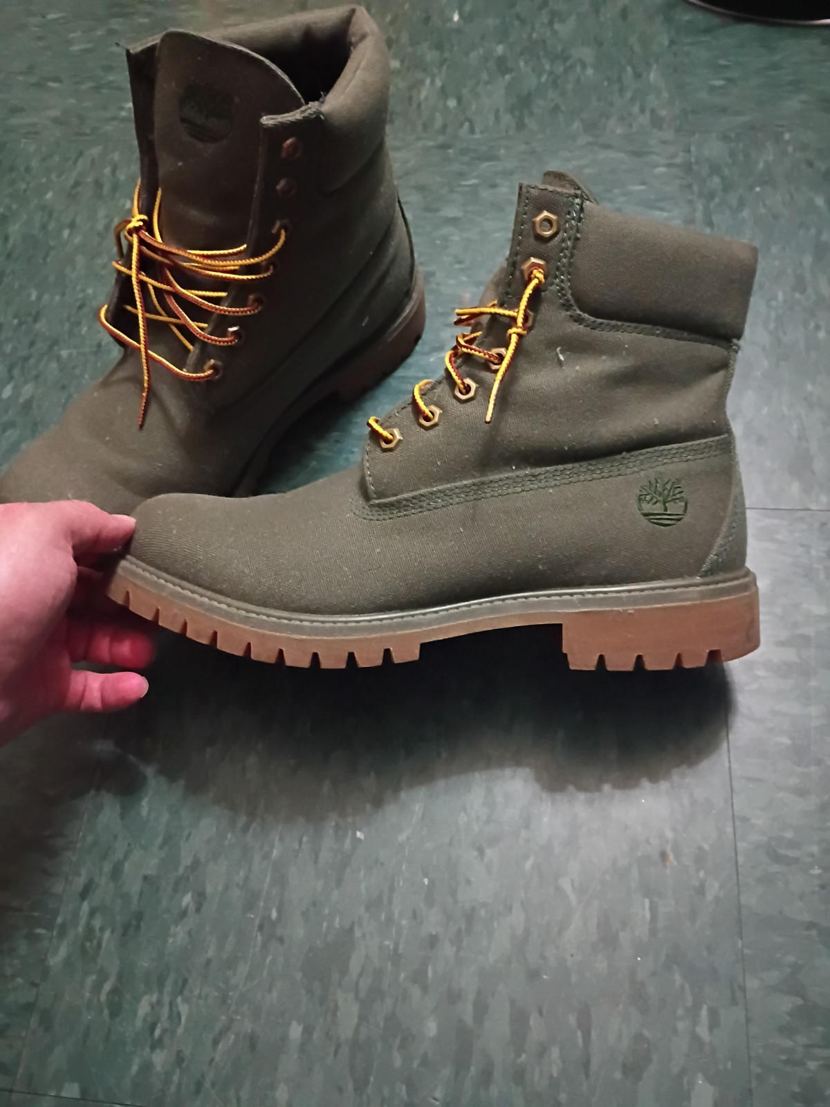 Timberland Men’s 6 Inch Green Thread Repellent System Material