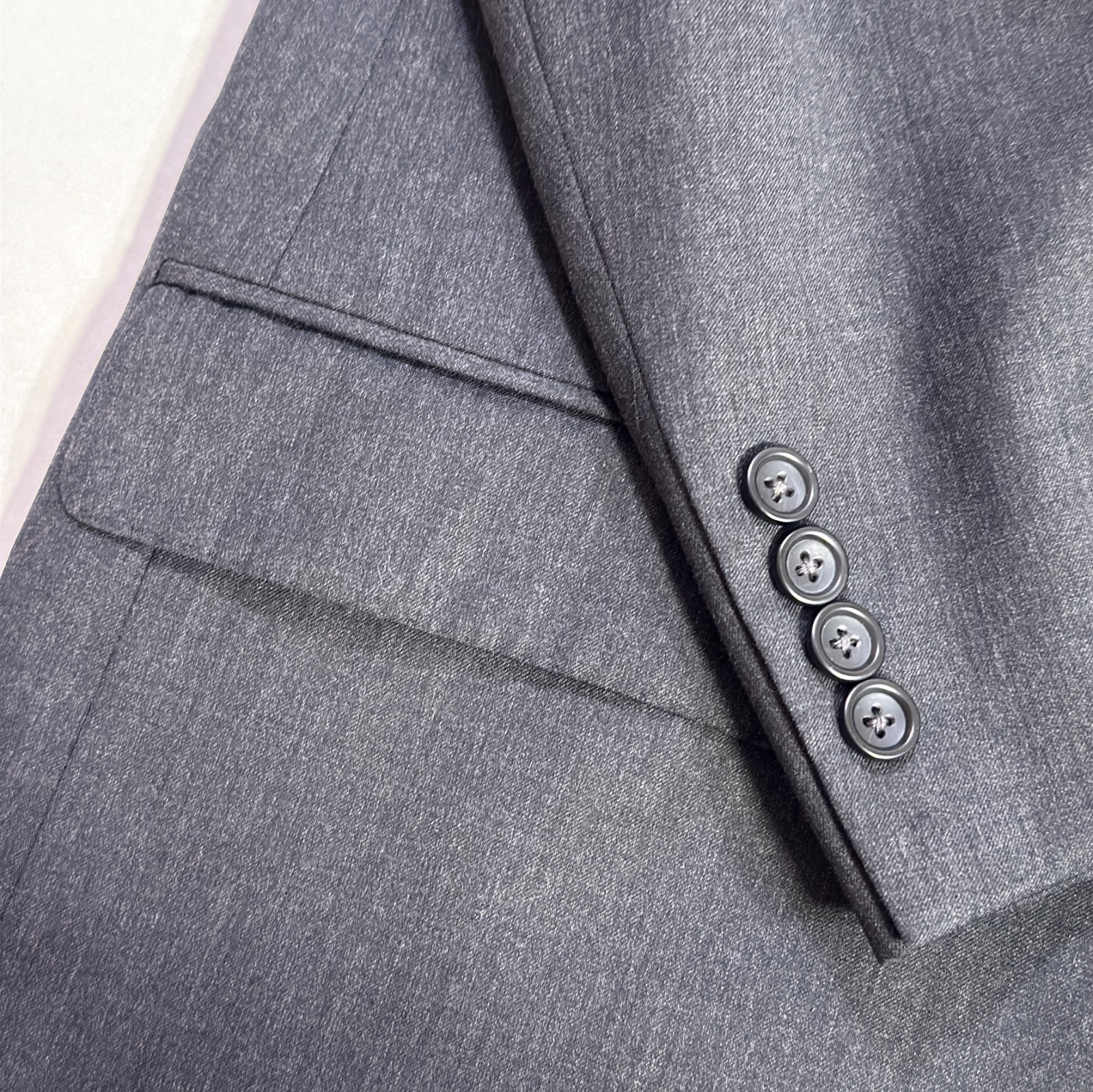 Joseph Feiss Blazer Mens 50R Gray 2 Button Sport Coat 100% Wool Single Vented