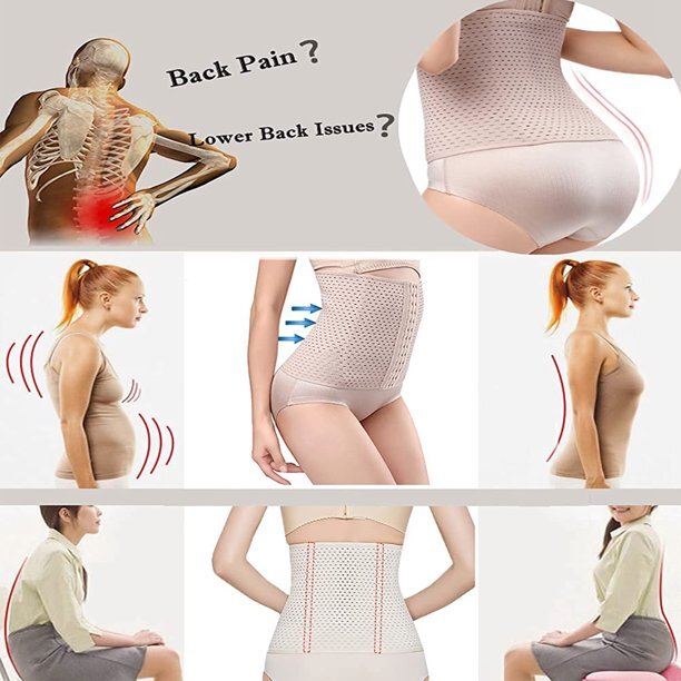 Women’s Waist Trainer Tummy Control Waist Cincher Adjustable Corset (6 Row Hook)
