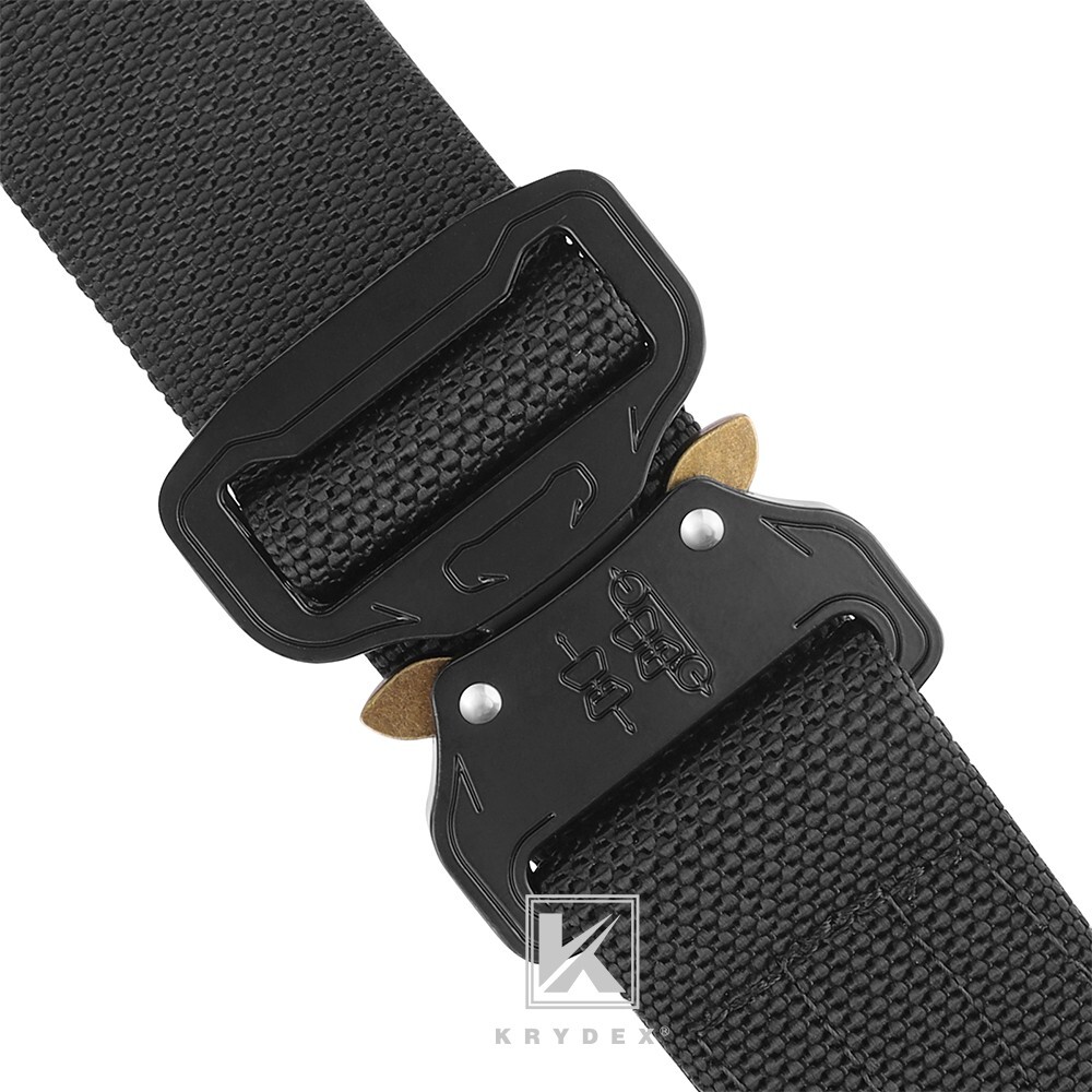 KRYDEX Tactical Belt Rigger Heavy Duty Belt Double Layers Quick Release Buckle
