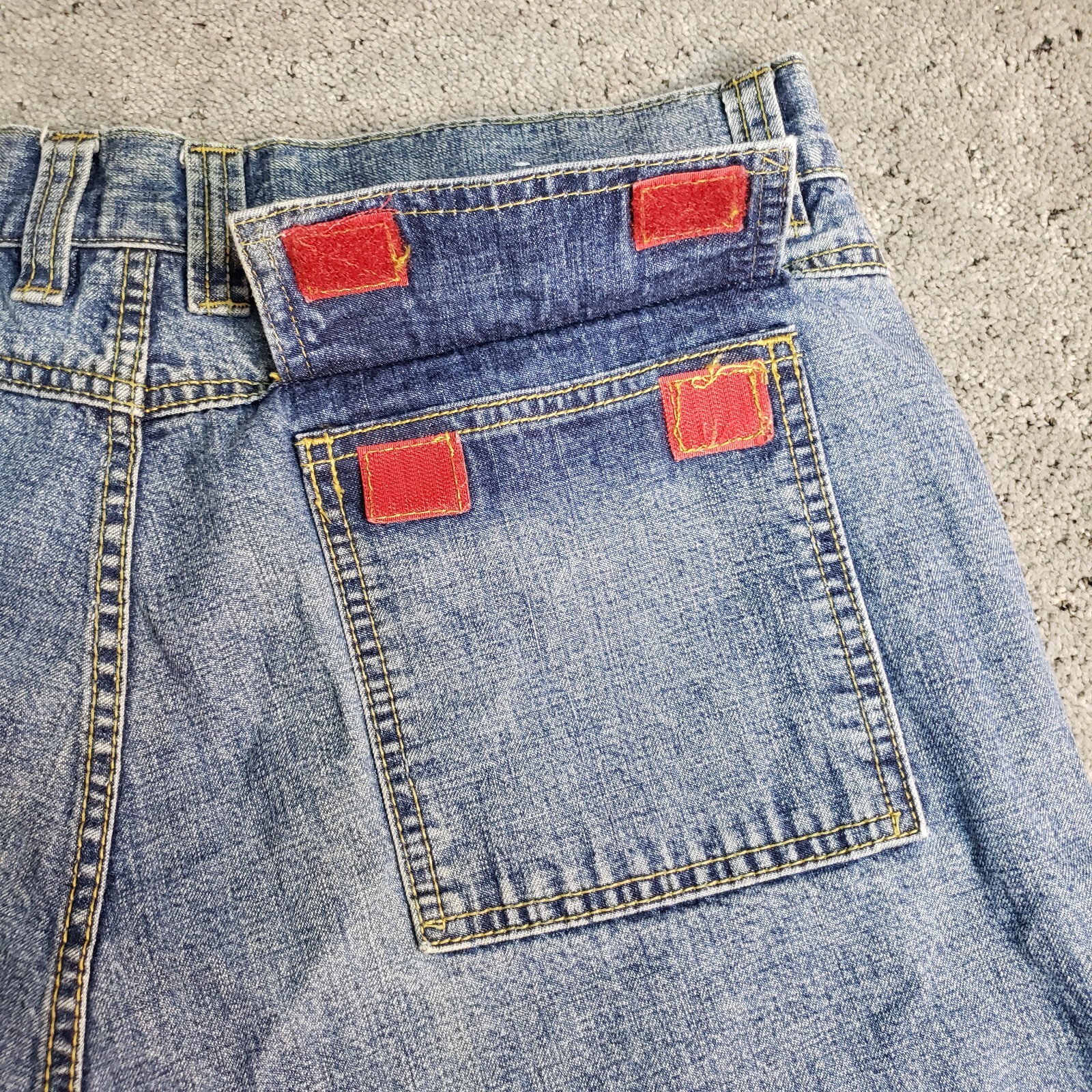 VTG Arizona Jeans Mens 35X29* Blue Wide Leg Skater Denim Baggy Streetwear 90s