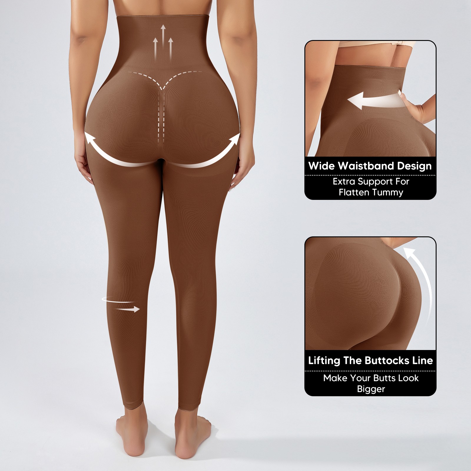 Anti-cellulite Slimming Premium High Waist Tummy Control Shapewear Leggings Pant