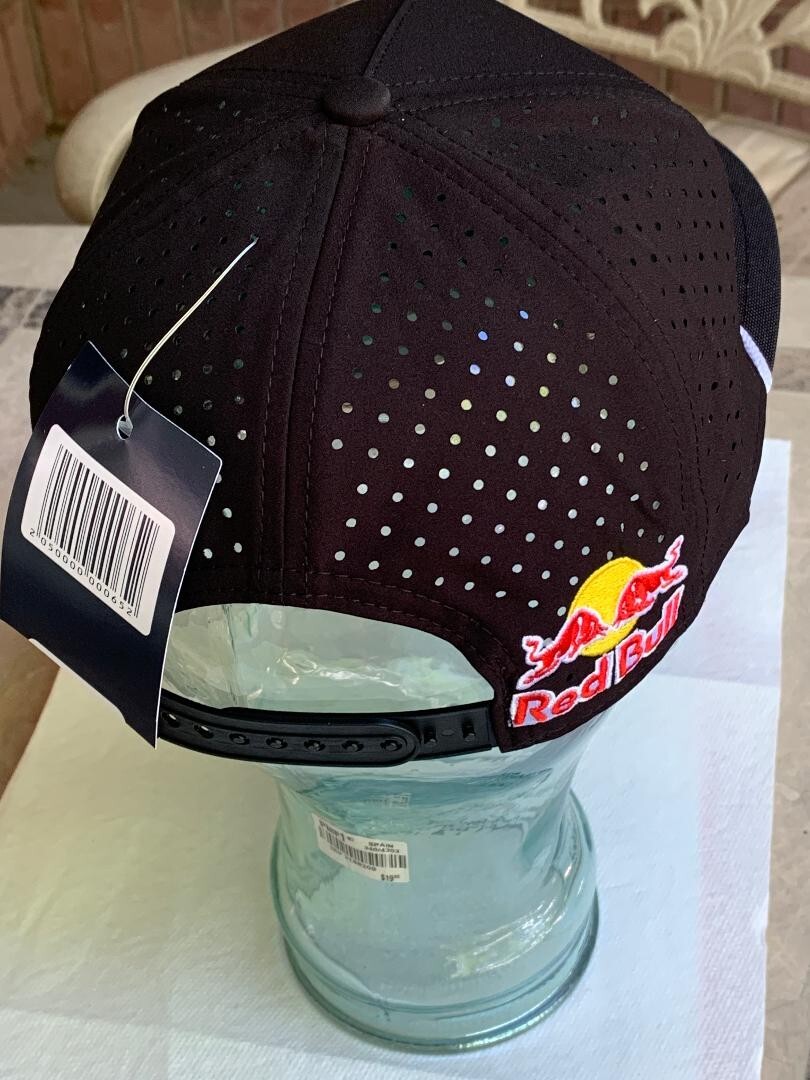 Black Performance Baseball Cap. 3 logos. Racing. BMX. MotoGP. Motocross.
