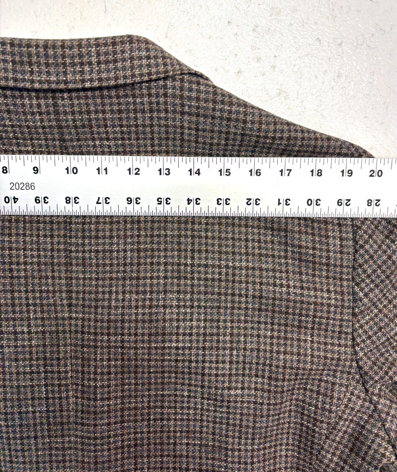 Jos A Bank 1905 48R Brown Check Relaxed Soft Shoulder Blazer Jacket Sport Coat